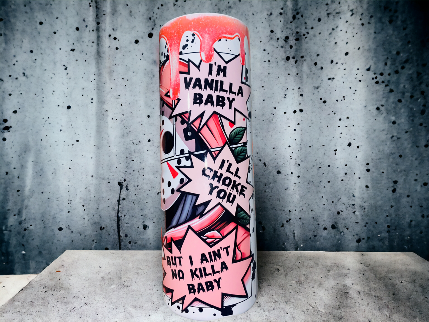 Horror Themed Retro Insulated Tumbler