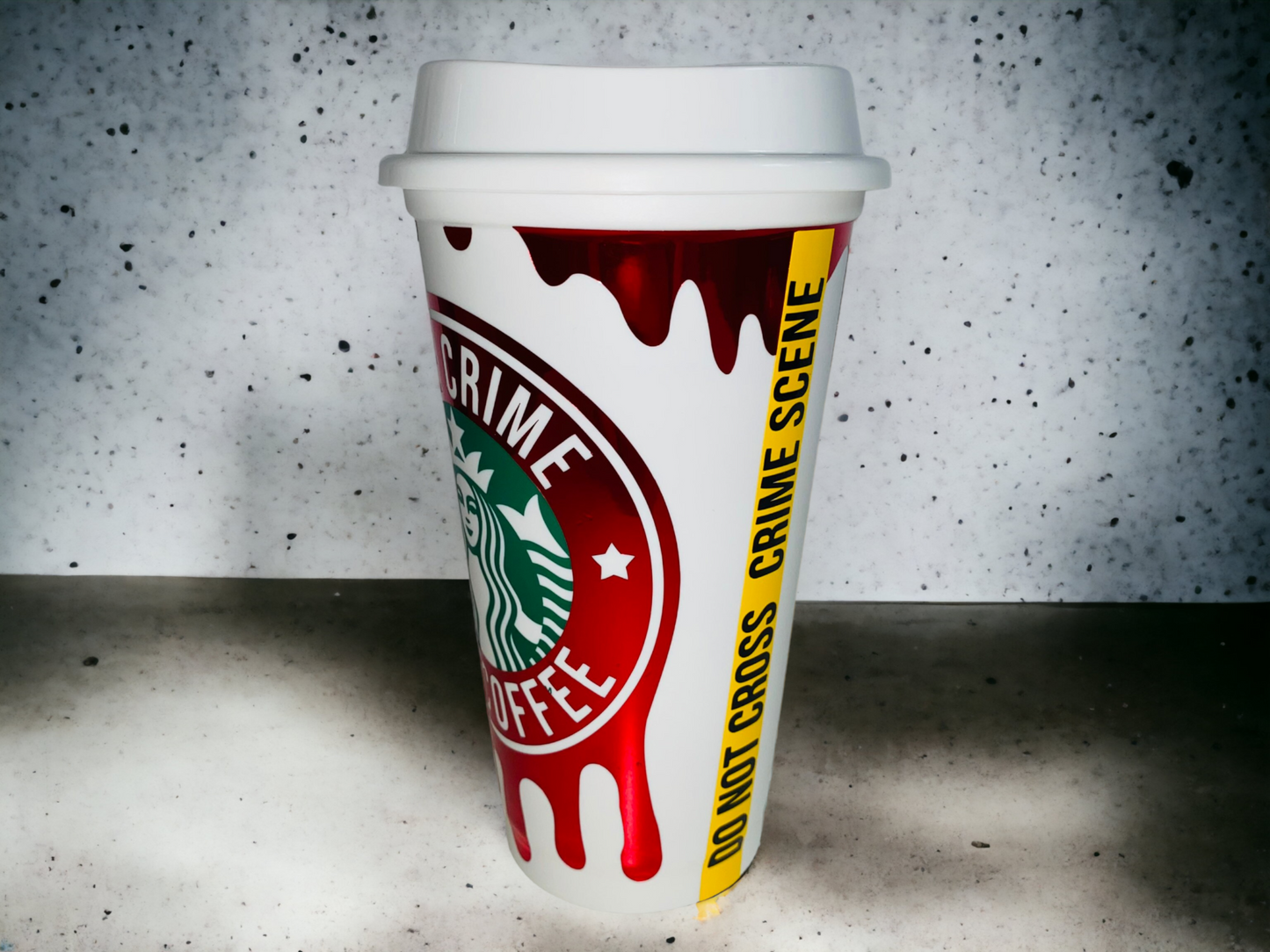 Strabucks True Crime and Coffee Travel Cup
