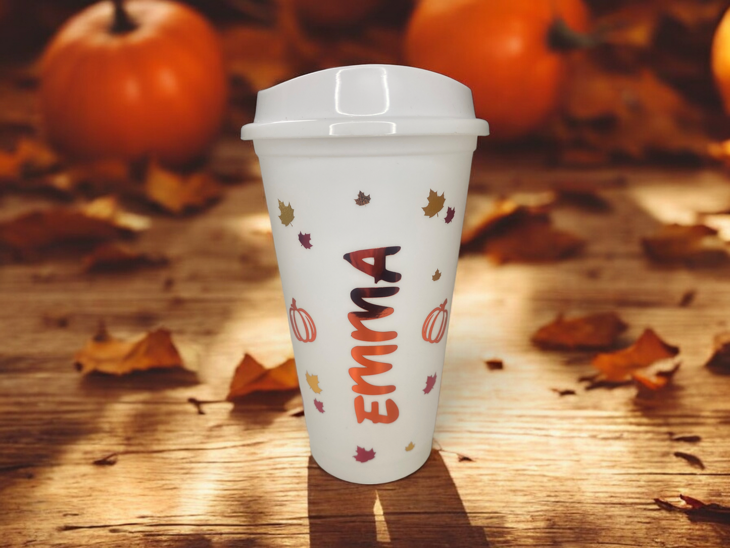 Personalised Pumpkin Halloween Travel Mug