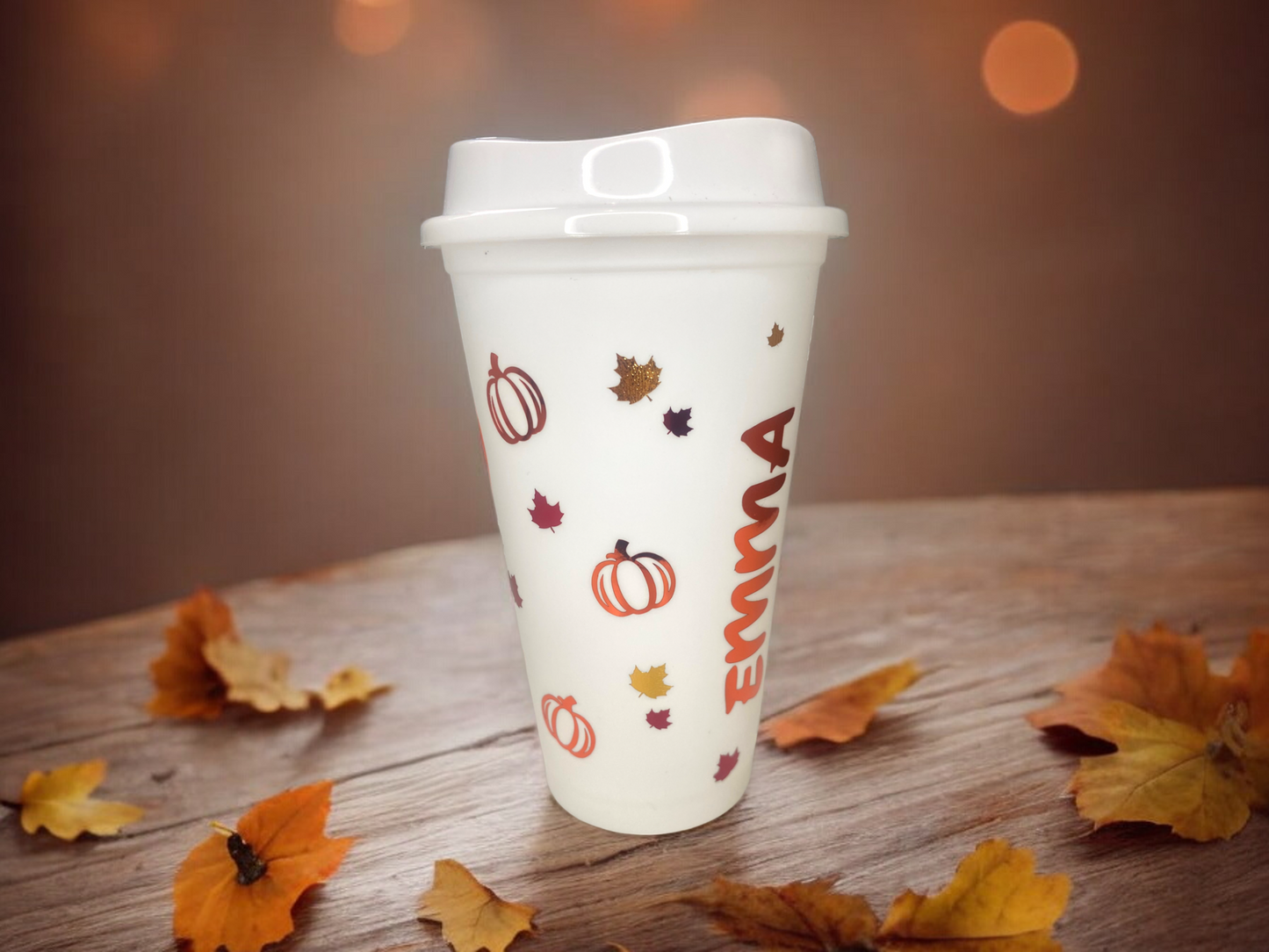 Personalised Pumpkin Halloween Travel Mug
