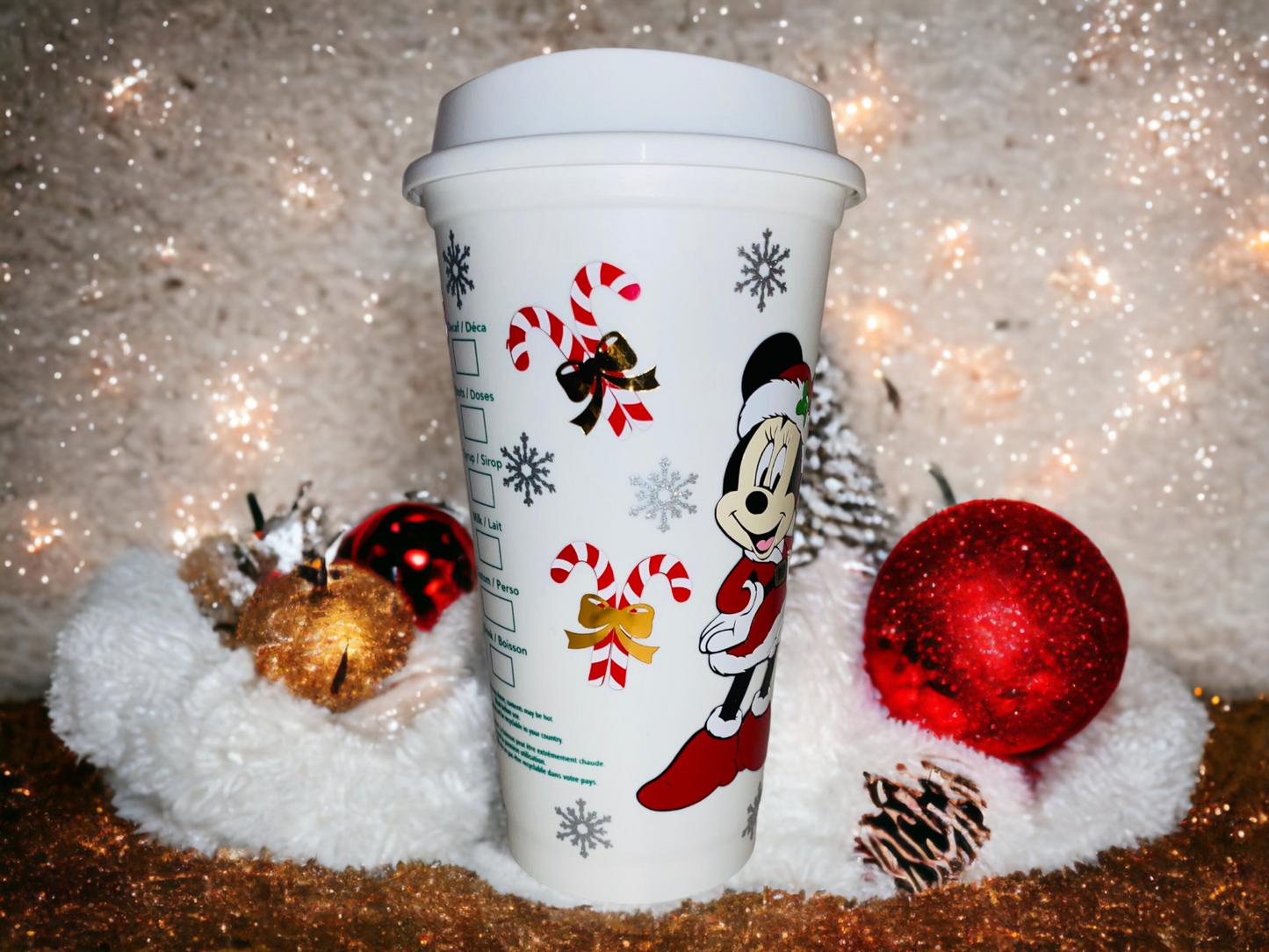 Starbucks Minnie Mouse Christmas Travel Cup
