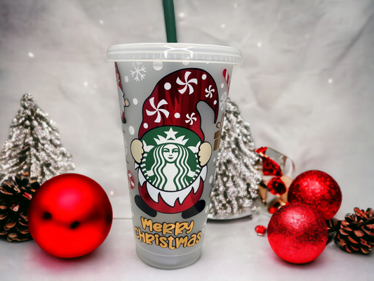 Starbucks Gonk Christmas Reusable Cold Cup