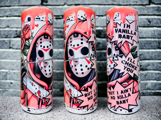 Horror Themed Retro Insulated Tumbler