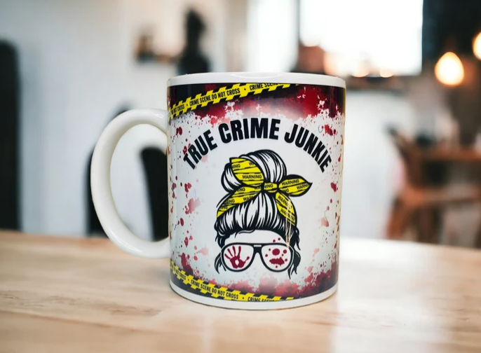 Personalised True Crime Junkie Mug