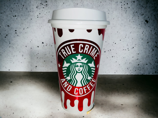 Strabucks True Crime and Coffee Travel Cup