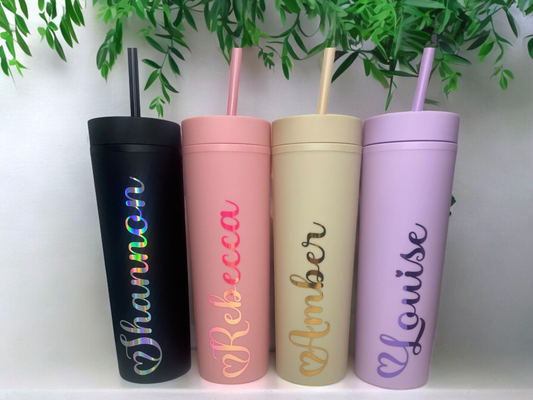 Personalised Skinny Matte Tumbler